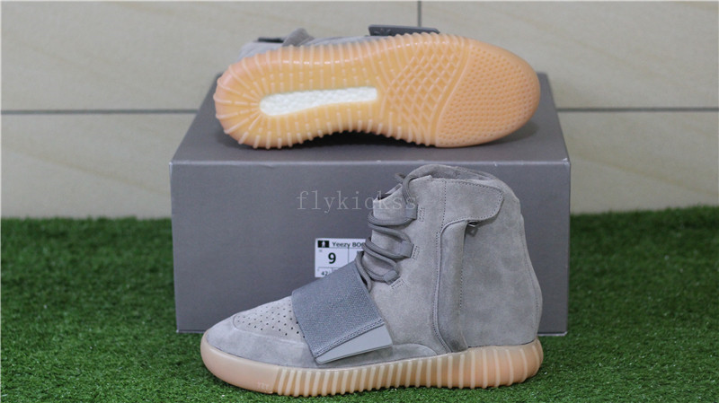 2016 Adidas yeezy boost 750 grey gum glow in the dark